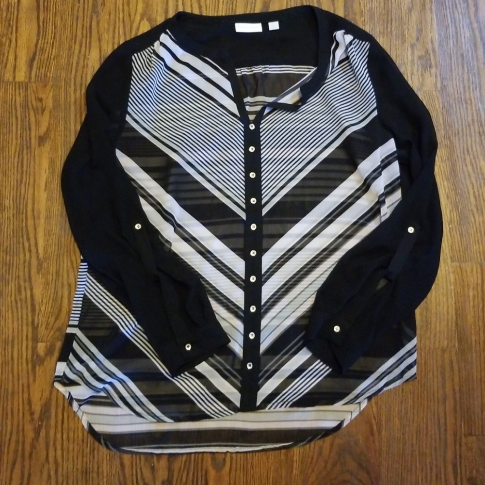 Medium New York and Company Polyester Blouse